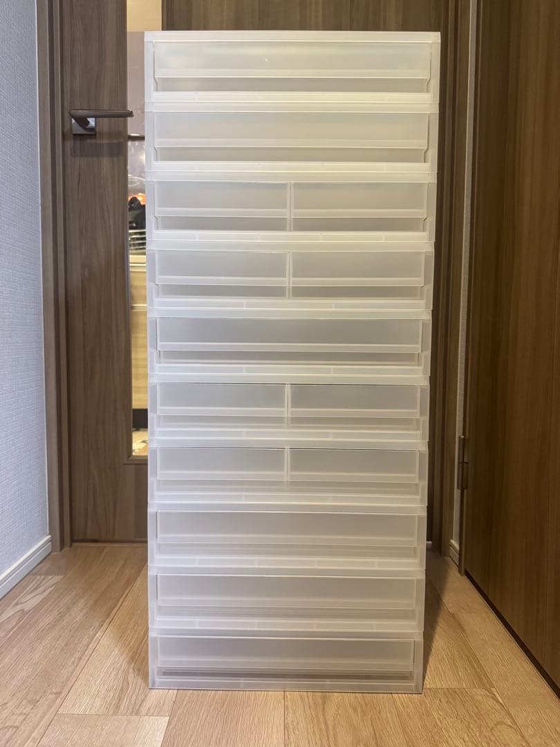 無印ポリプロピレン 収納 浅型ワイド10個セット