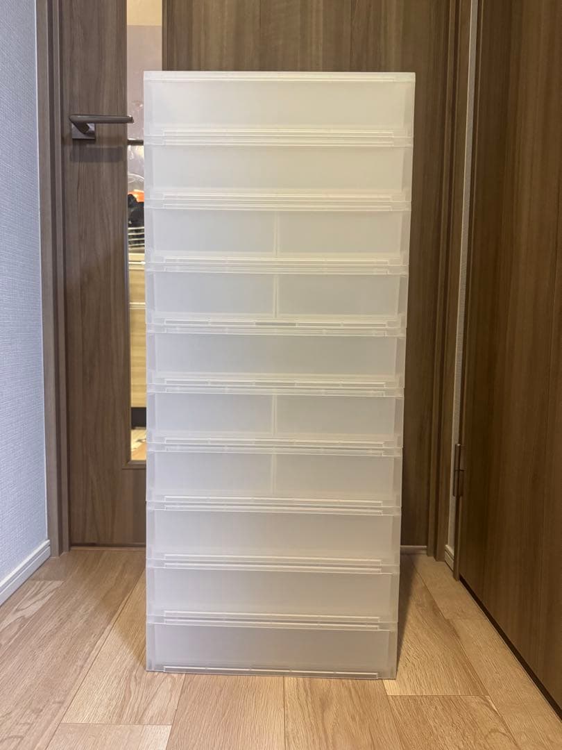 無印ポリプロピレン 収納 浅型ワイド10個セット