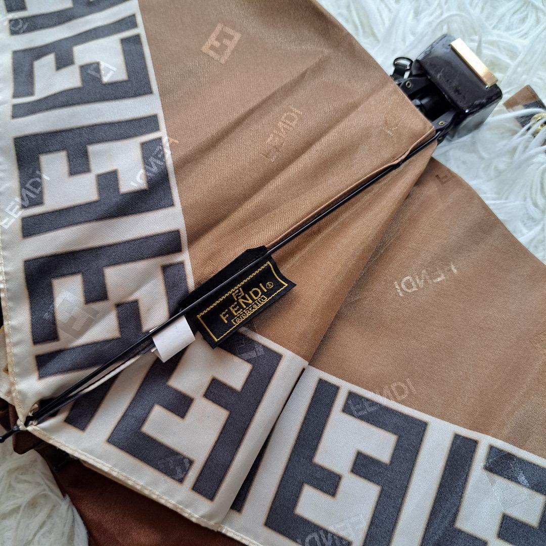 【FENDI】新品未使用　ズッカ柄　ズッキーノ　折りたたみ傘