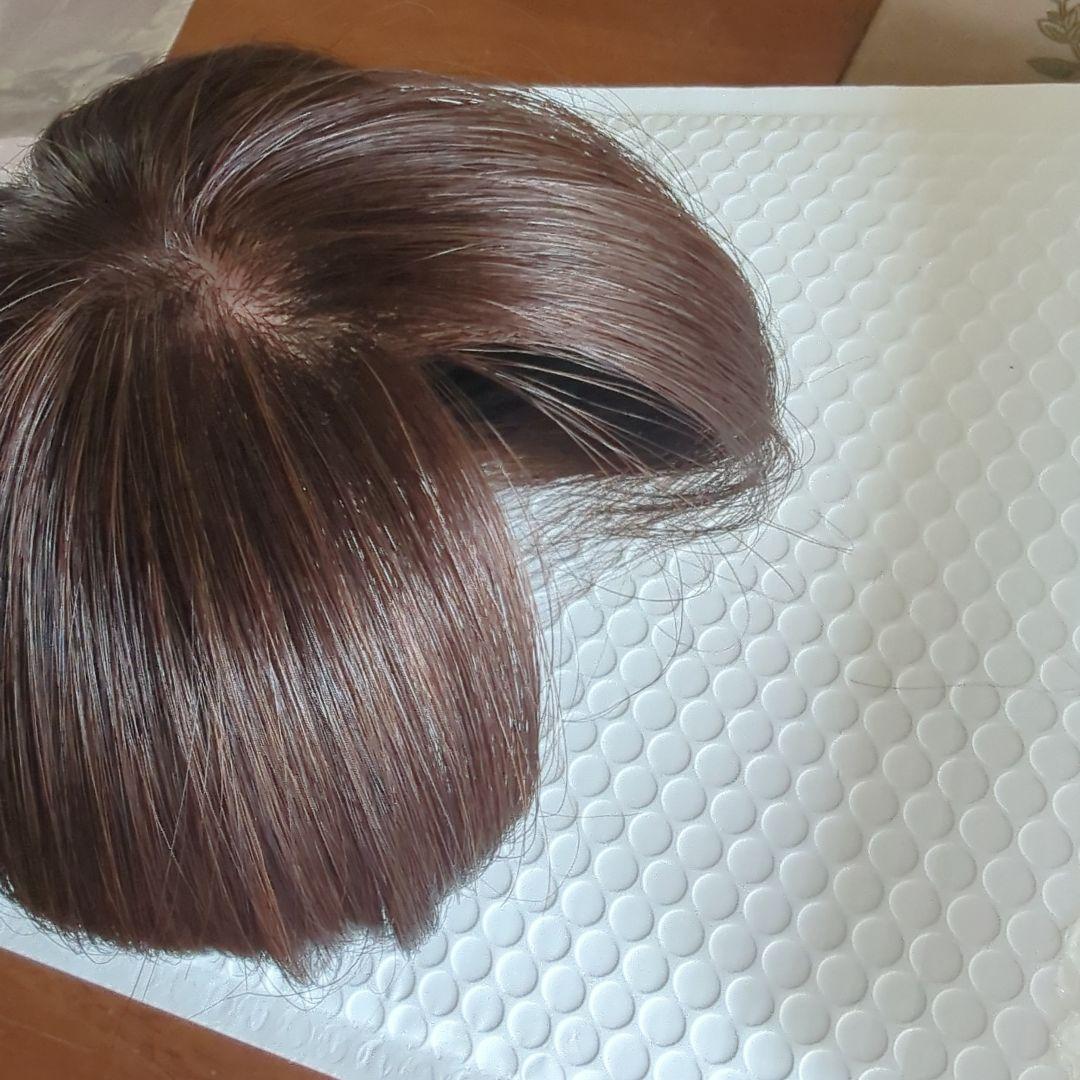 百合子ウィッグカモメ、前髪ありタイプ ナチュラルブラウン