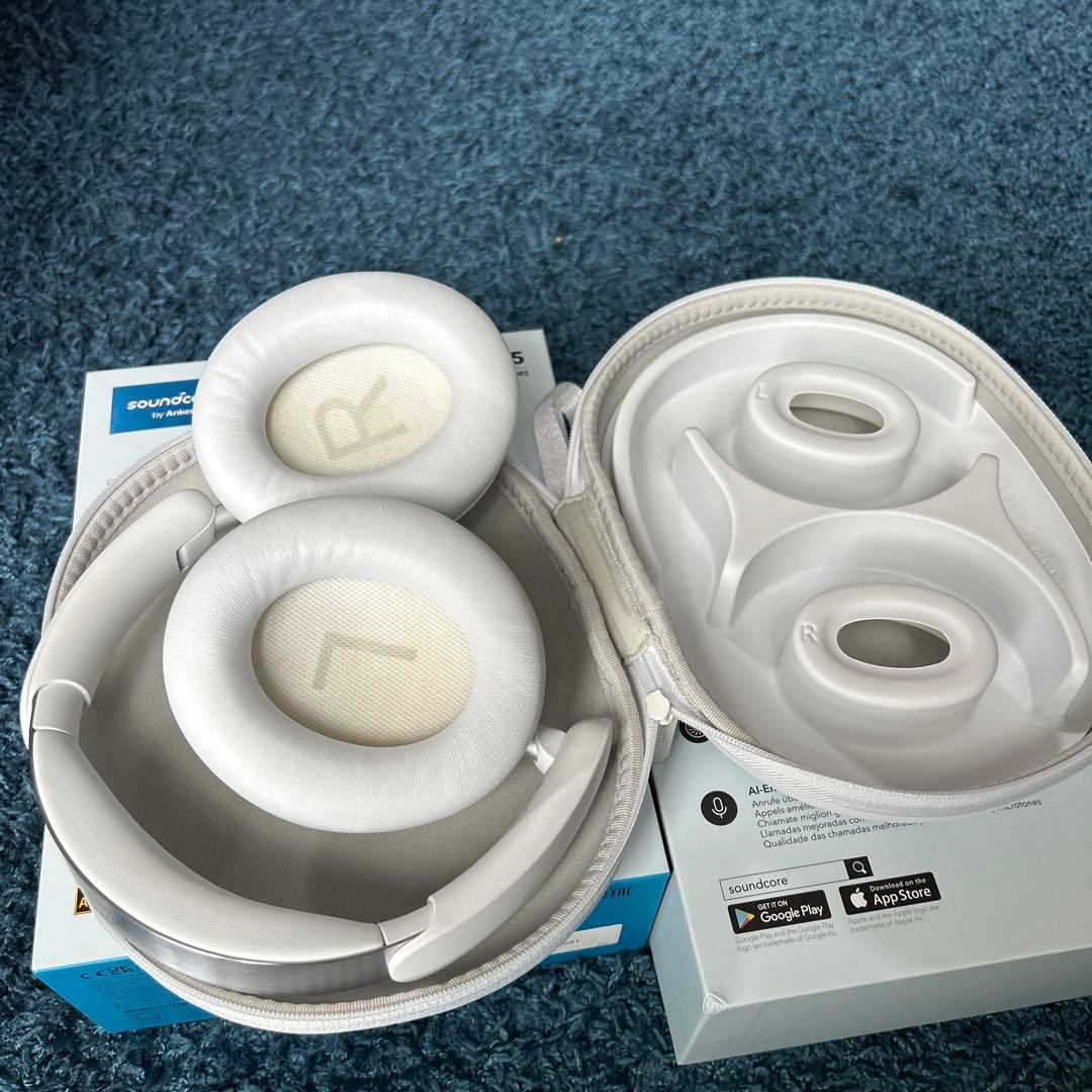 soundcore by Anker Space Q45 ワイヤレスヘッドホン白