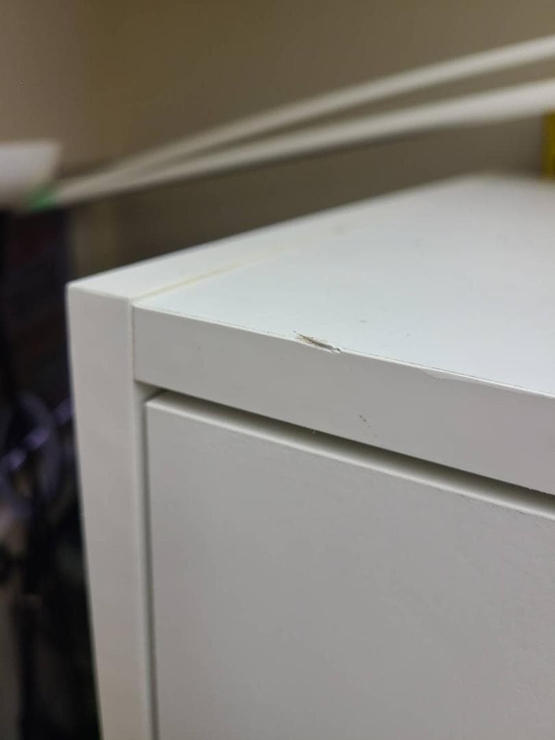【ラスト１組立完成品】IKEA/イケア クレップスタード：ワードローブ 扉2枚付