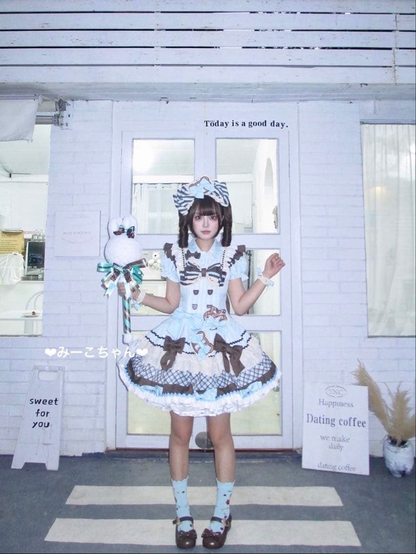 チョコミント　3点セット　甘ロリ　しゅくれどーる　ロリィタ　ロリータ