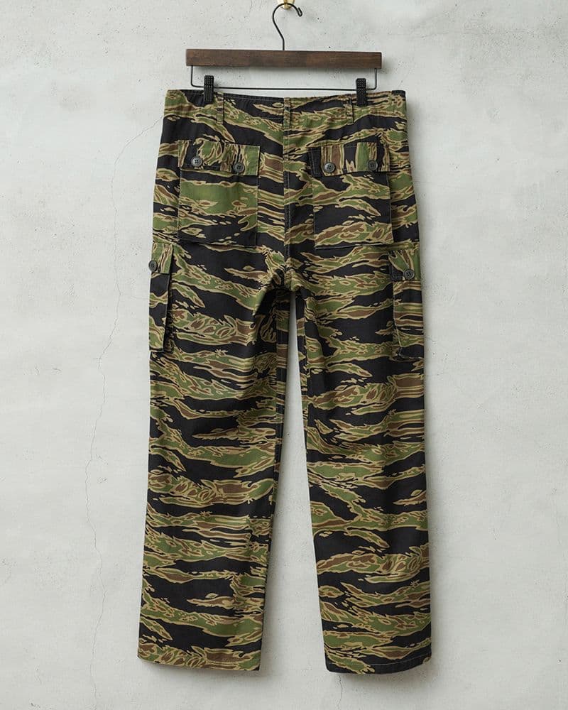 WAIPER.inc 米軍 タイガーストライプ カモ カーゴ トラウザー