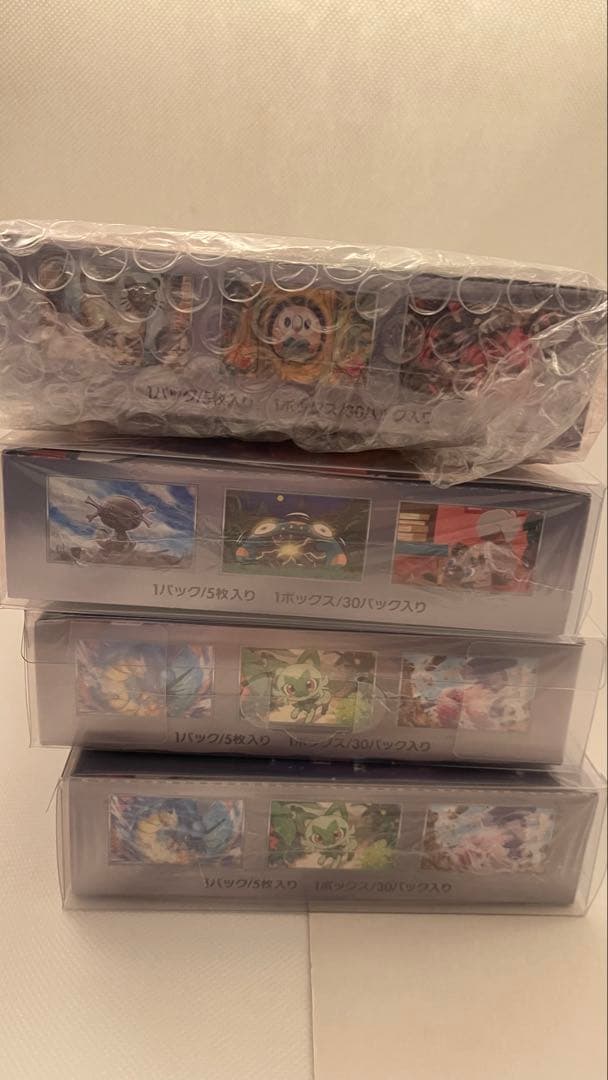 ポケモンカード　4BOX シュリンク付き　保護ケース付き