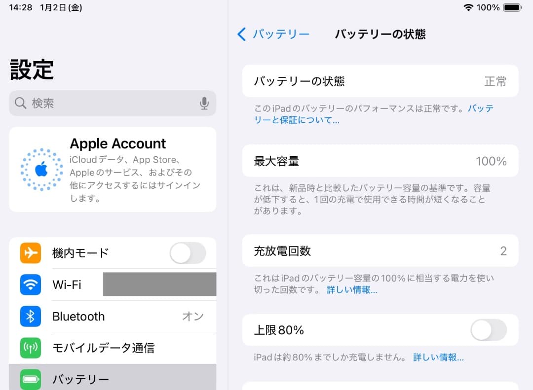 iPad mini a17pro セルラーモデル 512GB バッテリー100%
