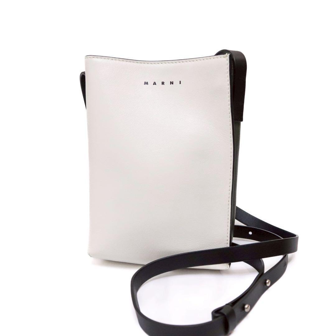 【極美品】マルニ MARNI ミュゼオ ショルダーバッグ アイボリー カーキ