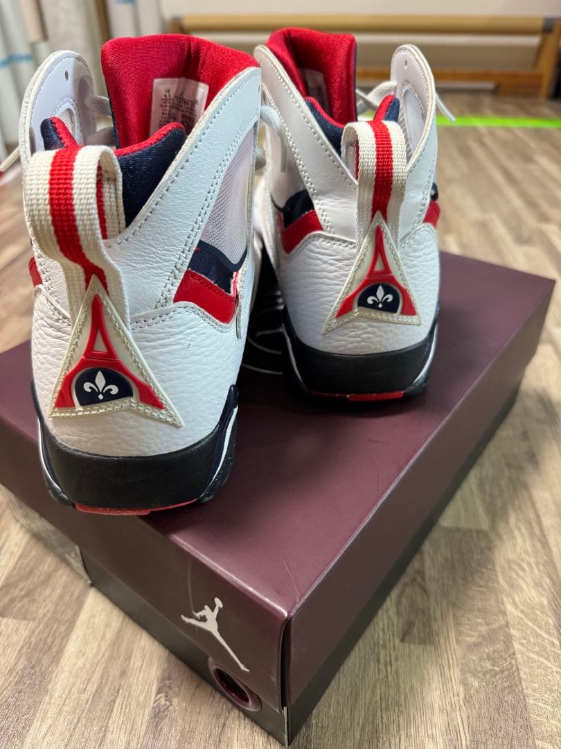 エアジョーダン 7 ホワイト/レッド/ネイビー　パリ・サンジェルマン