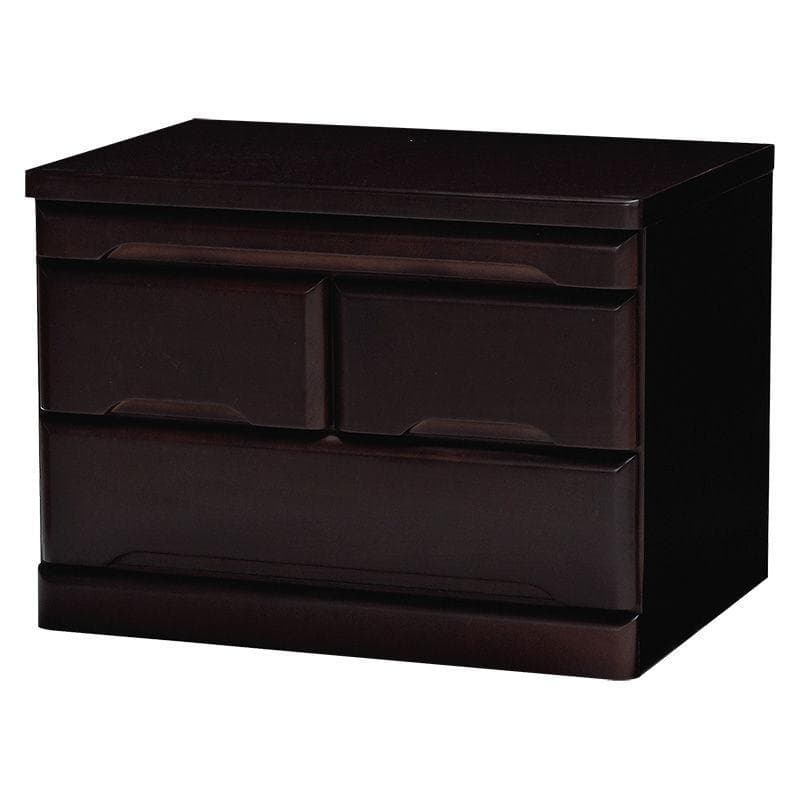 全国一律送料無料【桐】★コンパクト仏壇置き チェスト 2段【ダークブラウン】