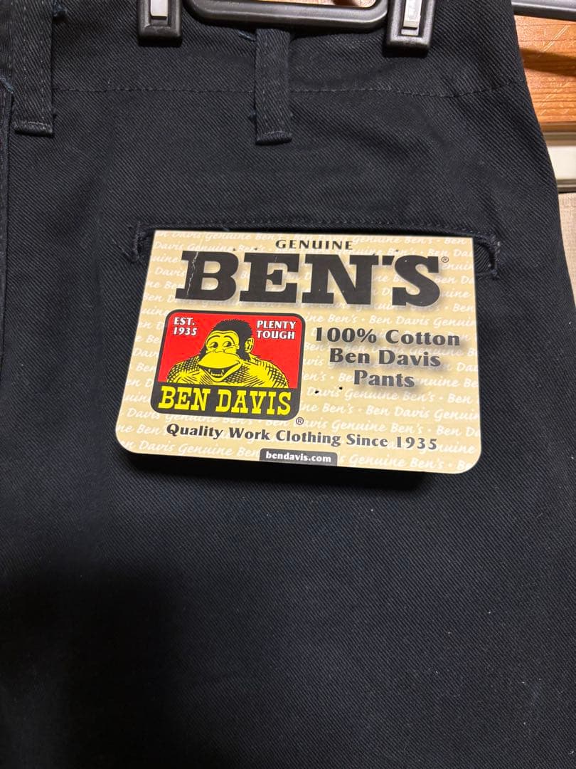 希少 綿100% BEN DAVIS ワークパンツ フリスコ 黒 frisko