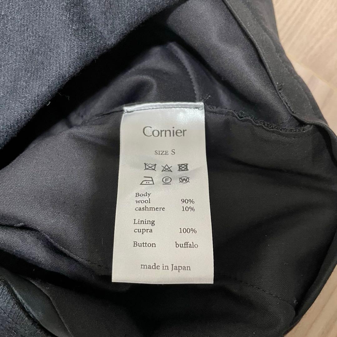 Cornier ウールカシミヤ ワイドスラックス サイズS 黒　美品