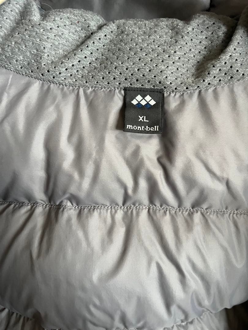 モンベル　ダウンパーカ　赤　オレンジ