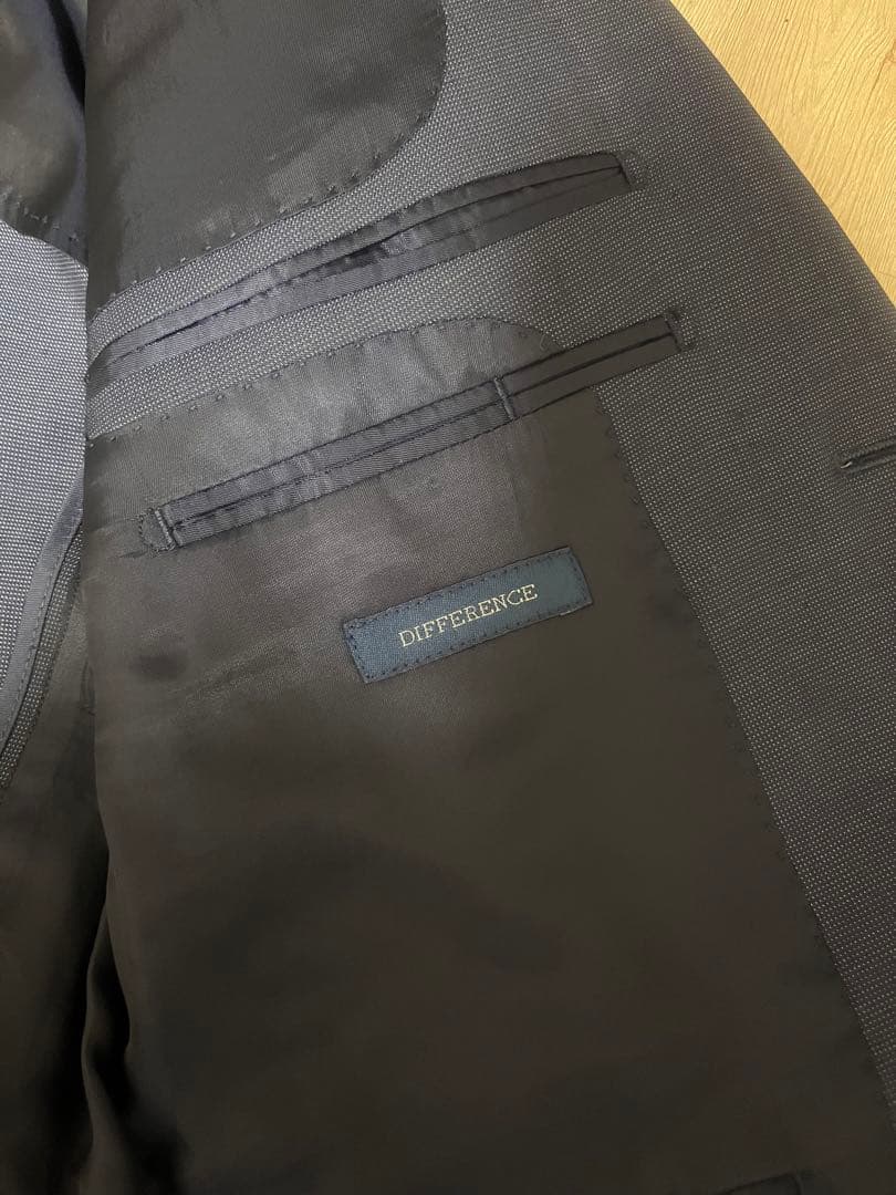 DIFFERENCE ネイビー ビジネススーツ セットアップ