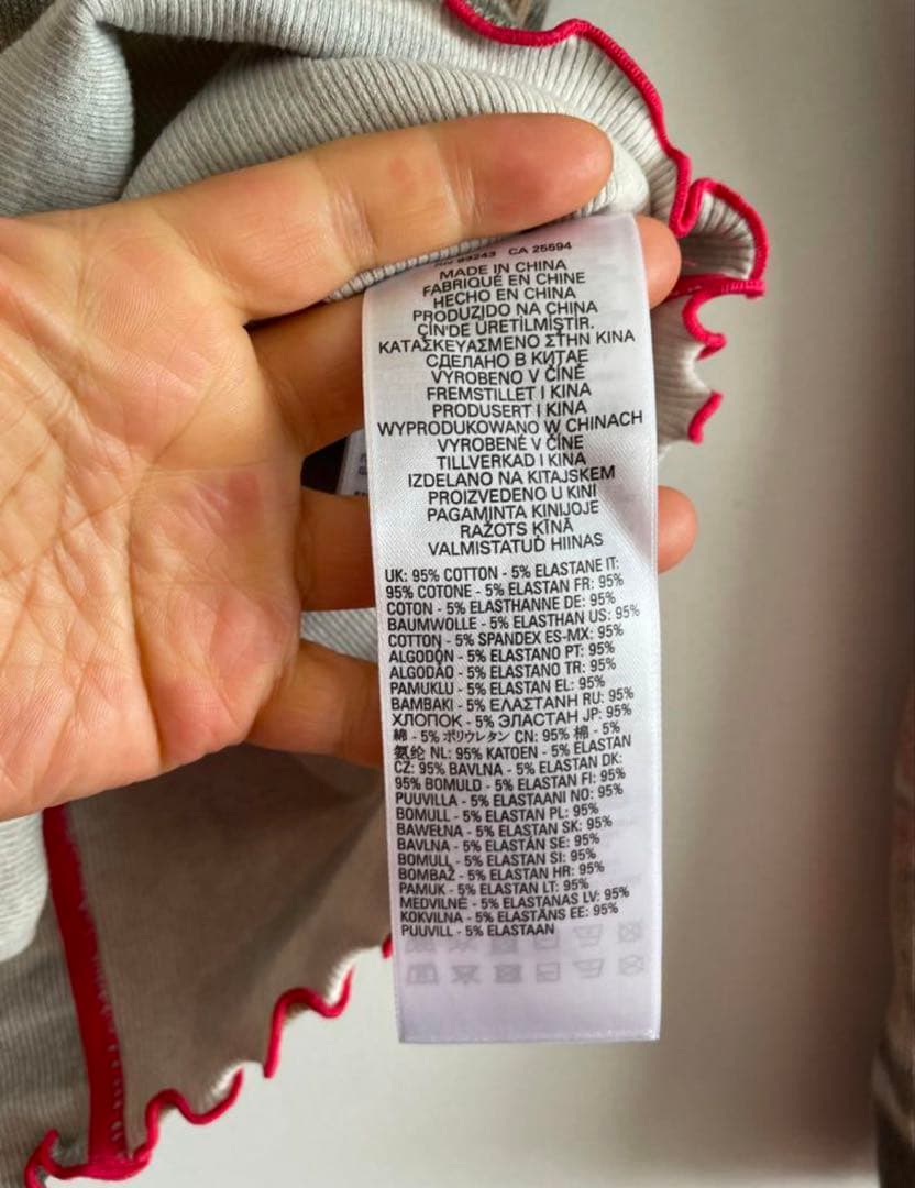 【新品】DIESEL ディーゼル オレンジ＆カーキカモフラ柄長袖カットソー