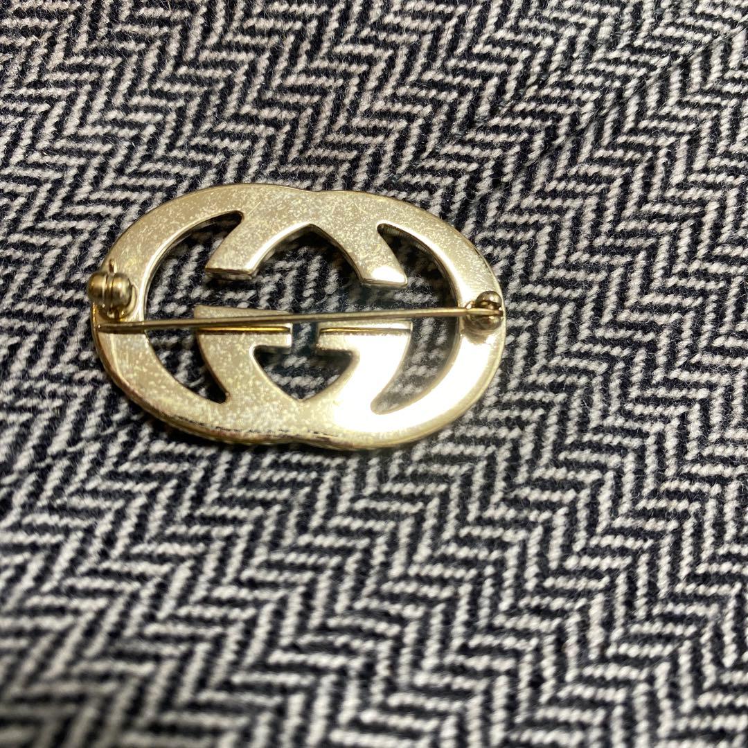 USED★GUCCI★ヘリンボーン柄パンツ★ガウチョパンツ★40★グッチパンツ