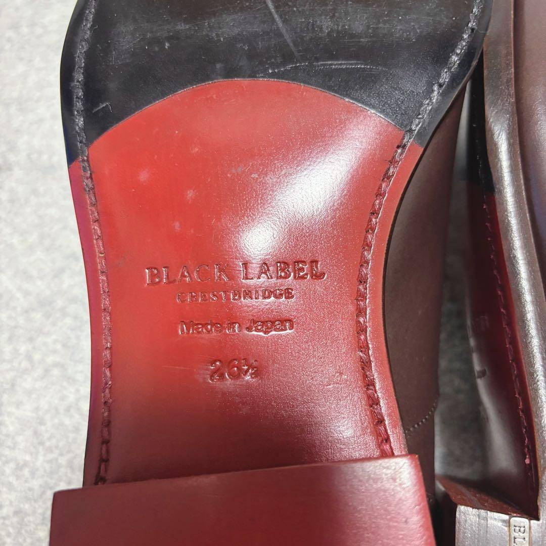 【極美品】BLACK LABEL CRESTBRIDGE 革靴　ストレートチップ