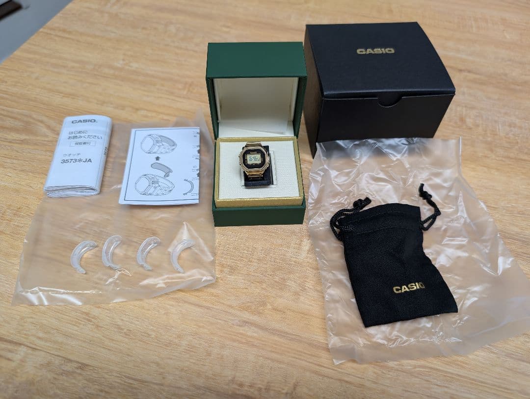 CASIO CRW-001G-9JR カシオリングウォッチ 金 ゴールド