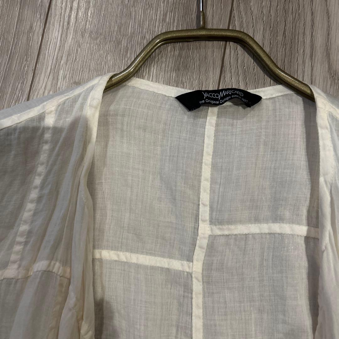 ヤッコマリカルド　ラミーボイル（麻）アートフレームオーバーシャツ フリーサイズ