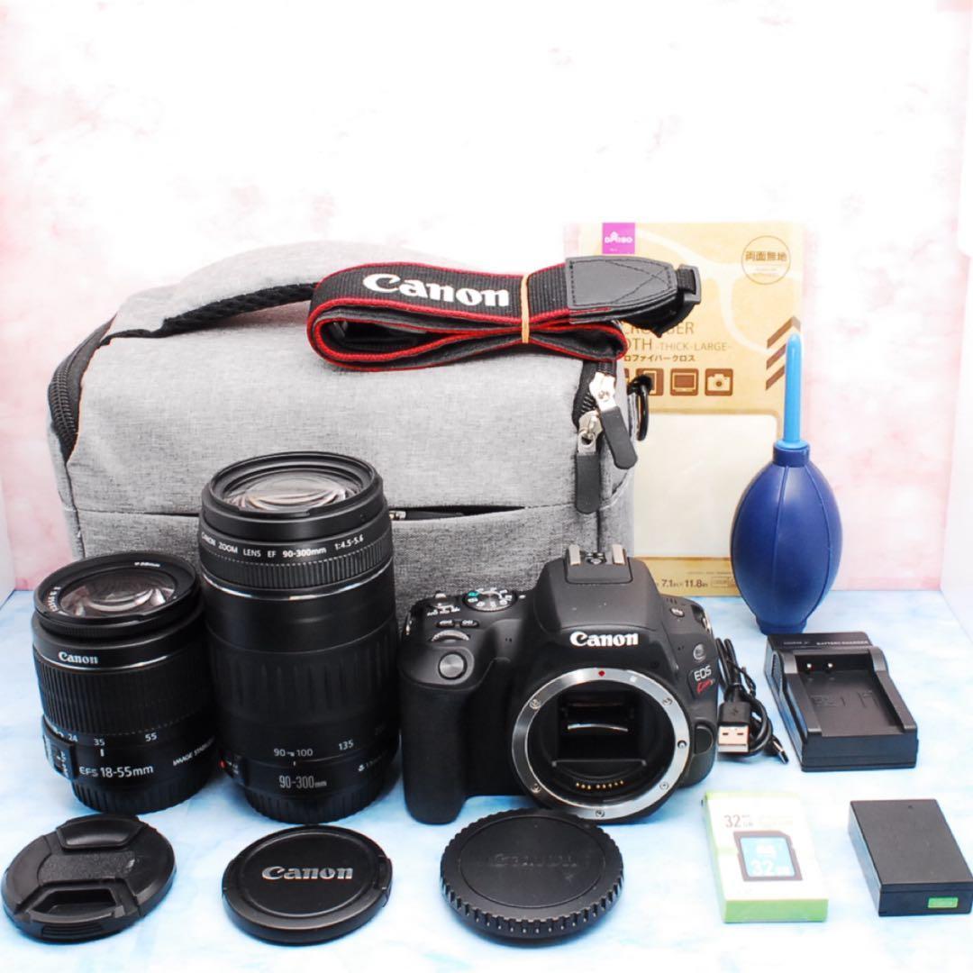 Canon kiss X9★豪華Wレンズセット★Wi-Fi★一眼レフカメラ