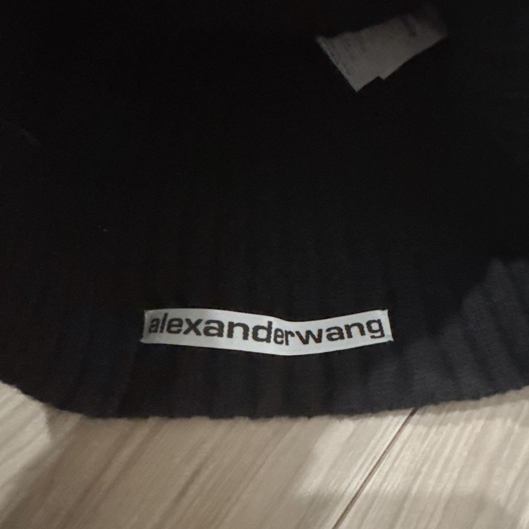 alexanderwang ニット帽 ビーニー 黒