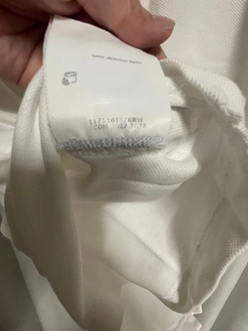 モンクレール　ポロシャツ　ホワイト