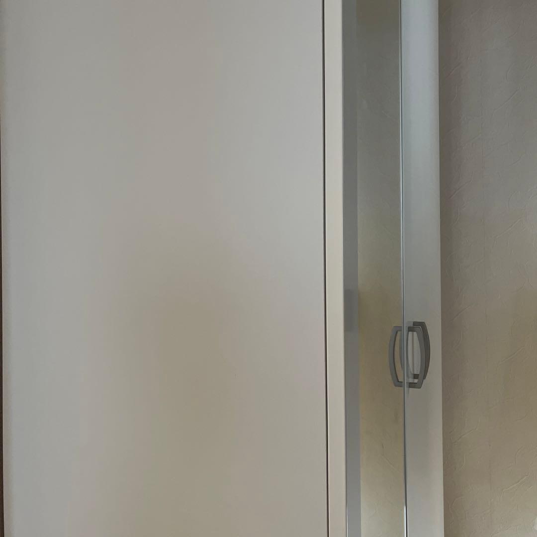 ニトリワードローブポルテ80ホワイトミラー付