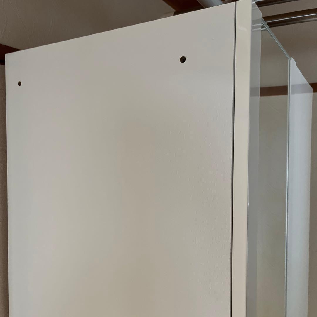 ニトリワードローブポルテ80ホワイトミラー付