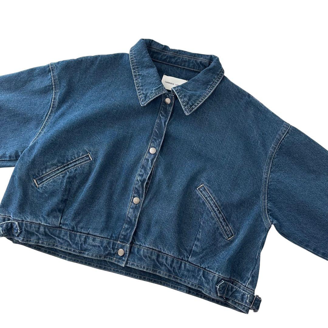 カプリシューレマージュ 24AW ショート デニム ジャケット ブルー F