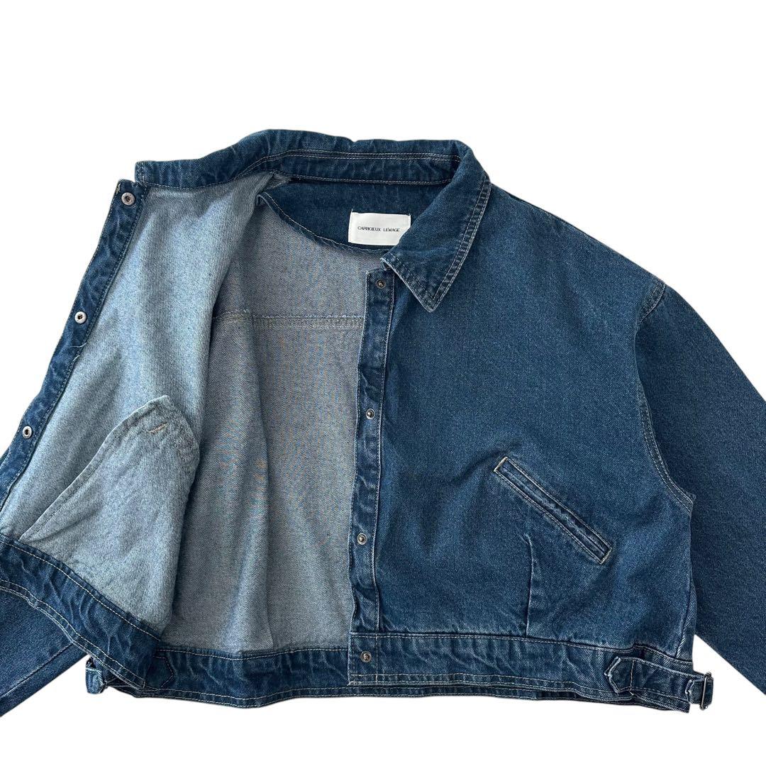 カプリシューレマージュ 24AW ショート デニム ジャケット ブルー F