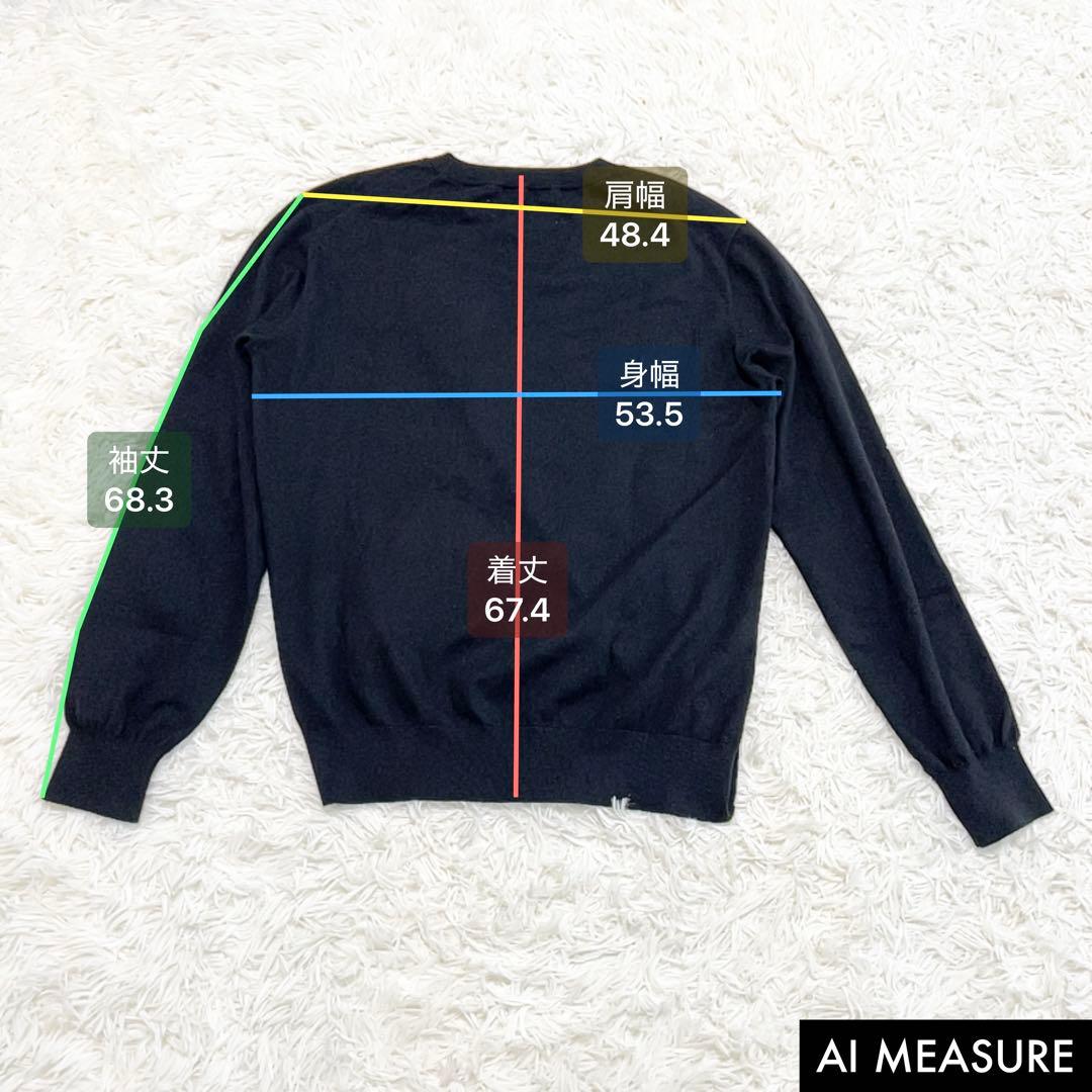 美品✨CABaN コットンカシミヤ プレーンクルーネックプルオーバー