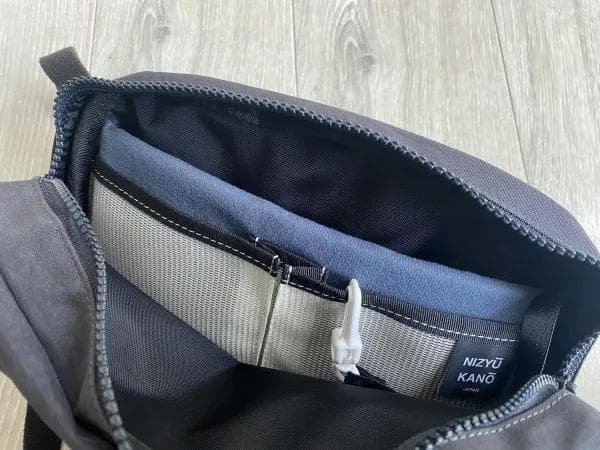 FUKUI SIWAナイロンボディバッグS ダークグレー