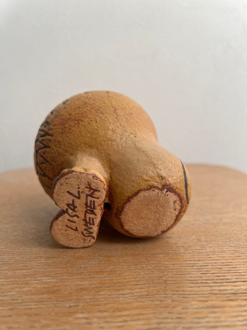 美品Lisa Larsonリサラーソン ライオン 置物 オブジェ　セミミディアム