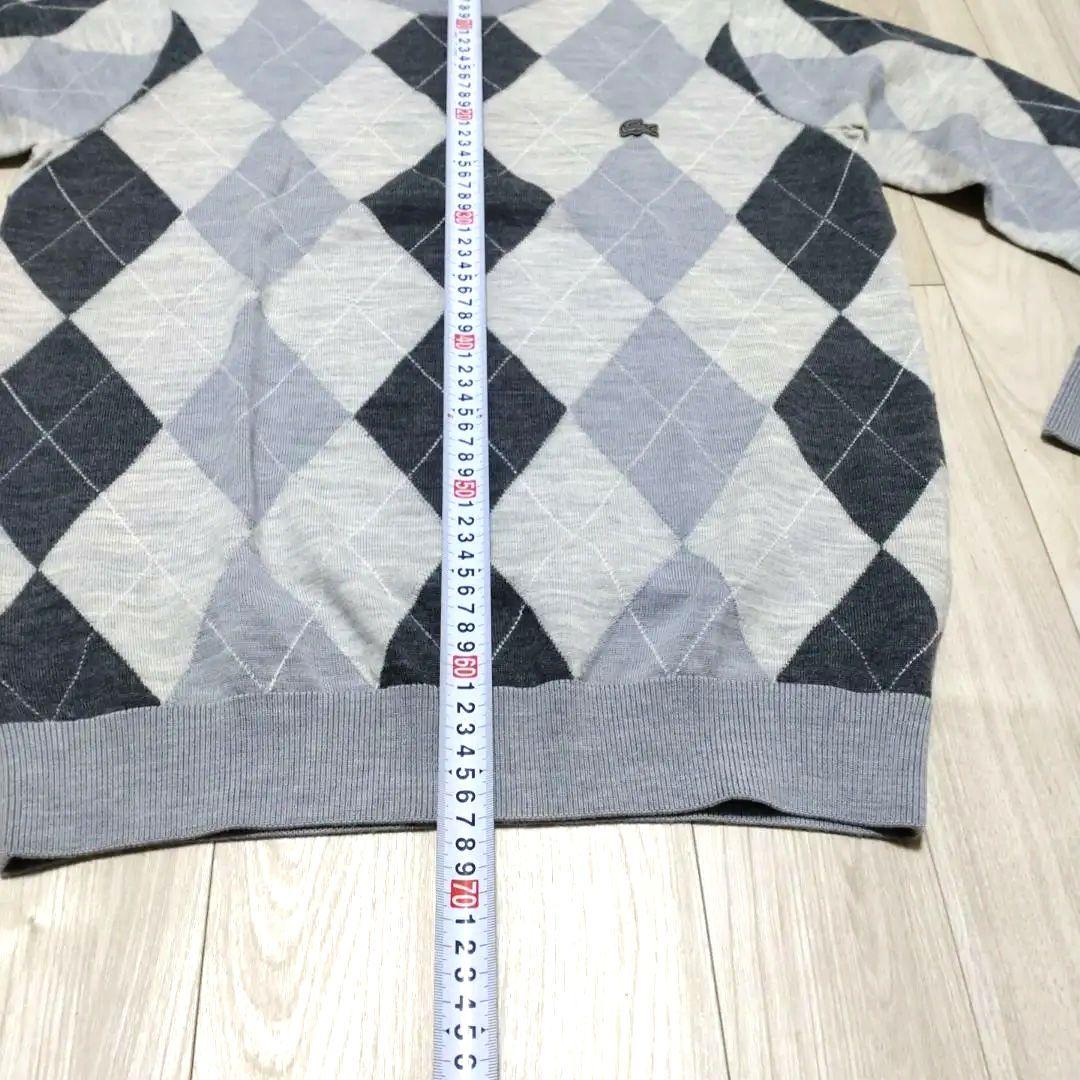 【週末セール】ラコステ　メンズセーター　ウール100% usL 新品未使用