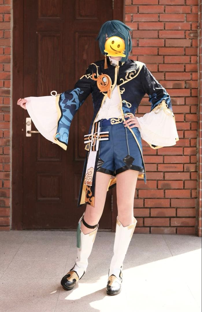 原神 行秋 コスプレ衣装 靴付き