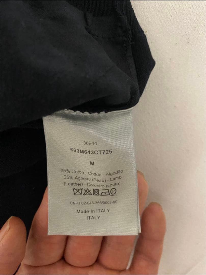 K*O様 dior homme 19ss ランウェイ着用レザーアーガイルニット