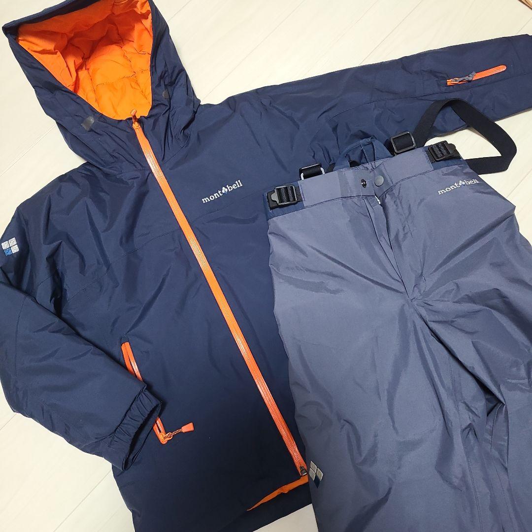 mont-bellモンベル スノーウエアセットアップ　パウダーライトビブ130