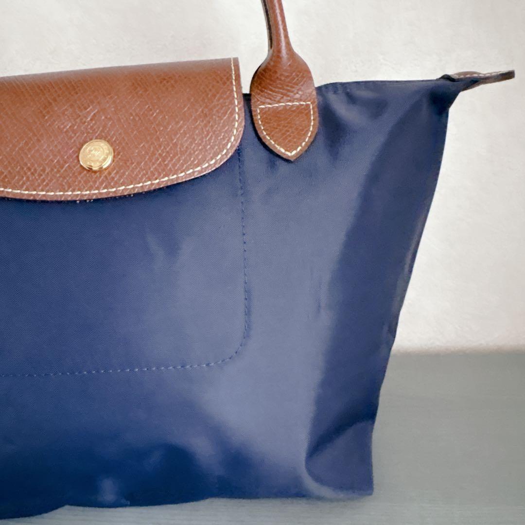 極美品♦︎LONGCHAMP ロンシャン ルプリアージュ トートバッグ ネイビーS