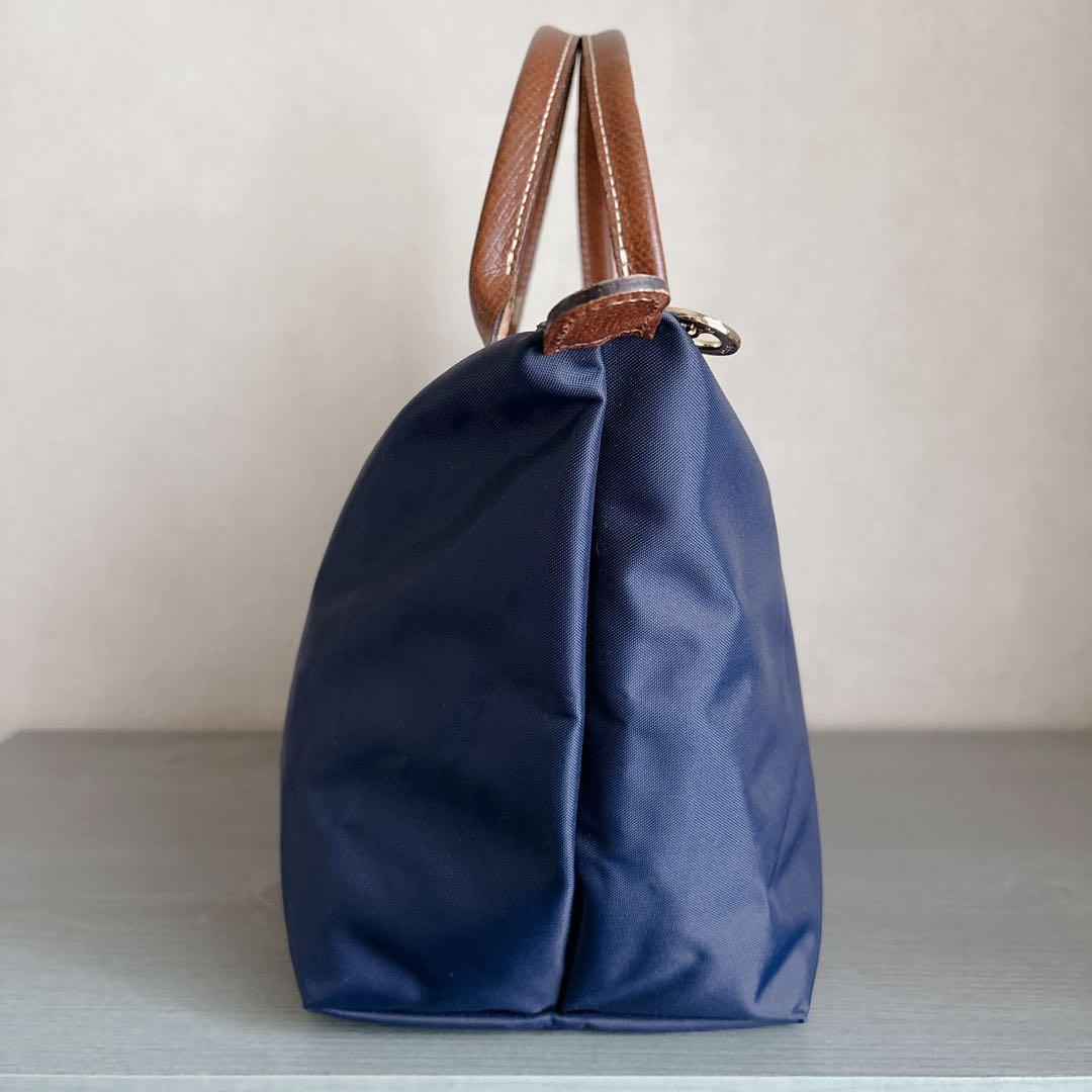 極美品♦︎LONGCHAMP ロンシャン ルプリアージュ トートバッグ ネイビーS
