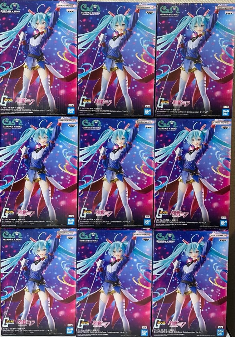 初音ミク ガンダム45周年×初音ミク フィギュア 9個セット