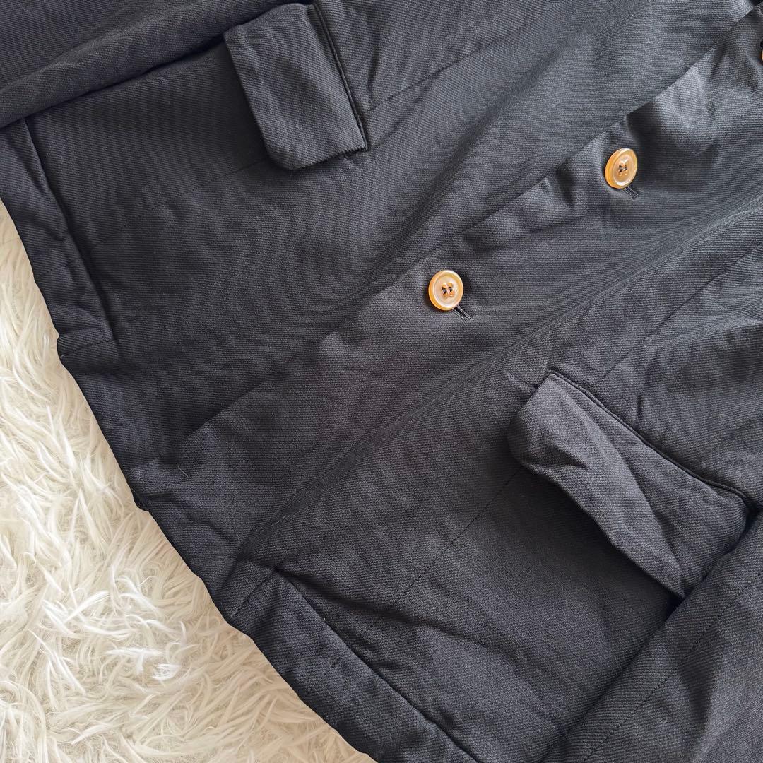 【コムデギャルソン】AD2010　テーラードジャケット 黒　XS　シワ加工