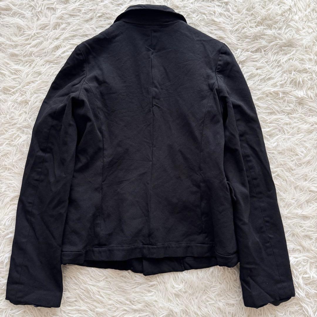 【コムデギャルソン】AD2010　テーラードジャケット 黒　XS　シワ加工