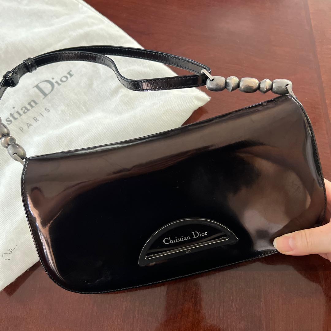 Christian Dior マリスパール ブラックエナメル⭐︎ヴィンテージ⭐︎