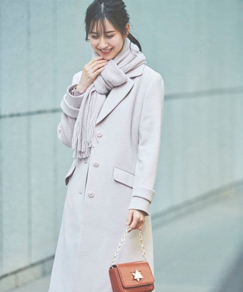 レッセパッセ チェスターコート　ファー ストール付き　新品