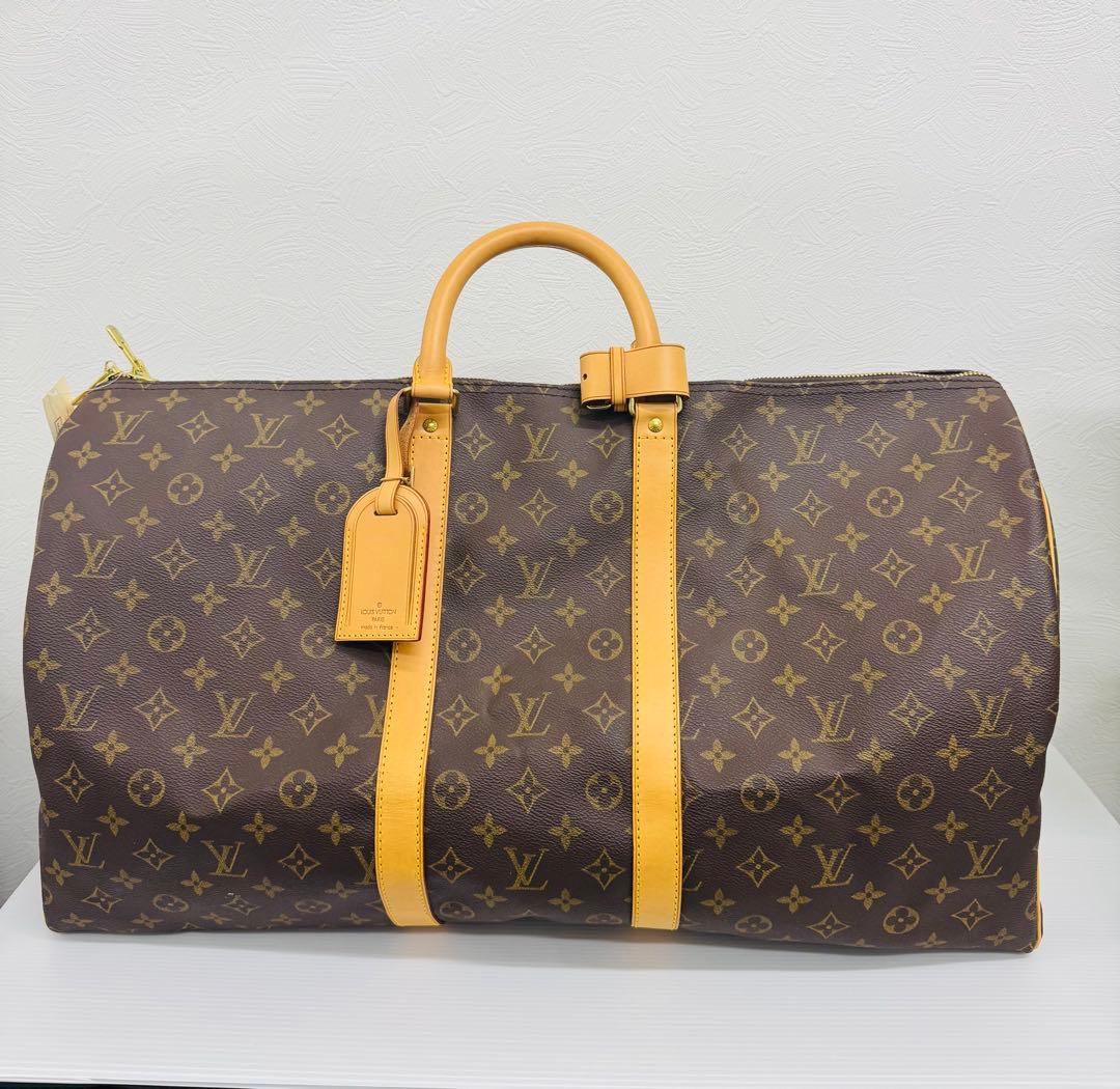 【むぎとここ】ルイ・ヴィトンモノグラムボストンバック キーポル55