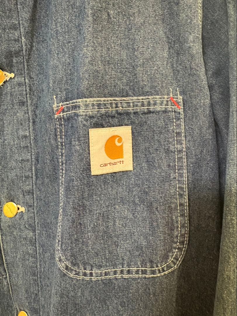80s carhartt デニム カバーオール 星タグ