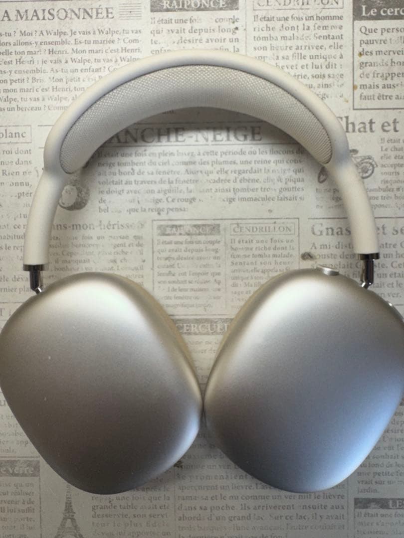 AirPodsMax第一世代シルバー ワイヤレスヘッドフォン ケース・箱付き