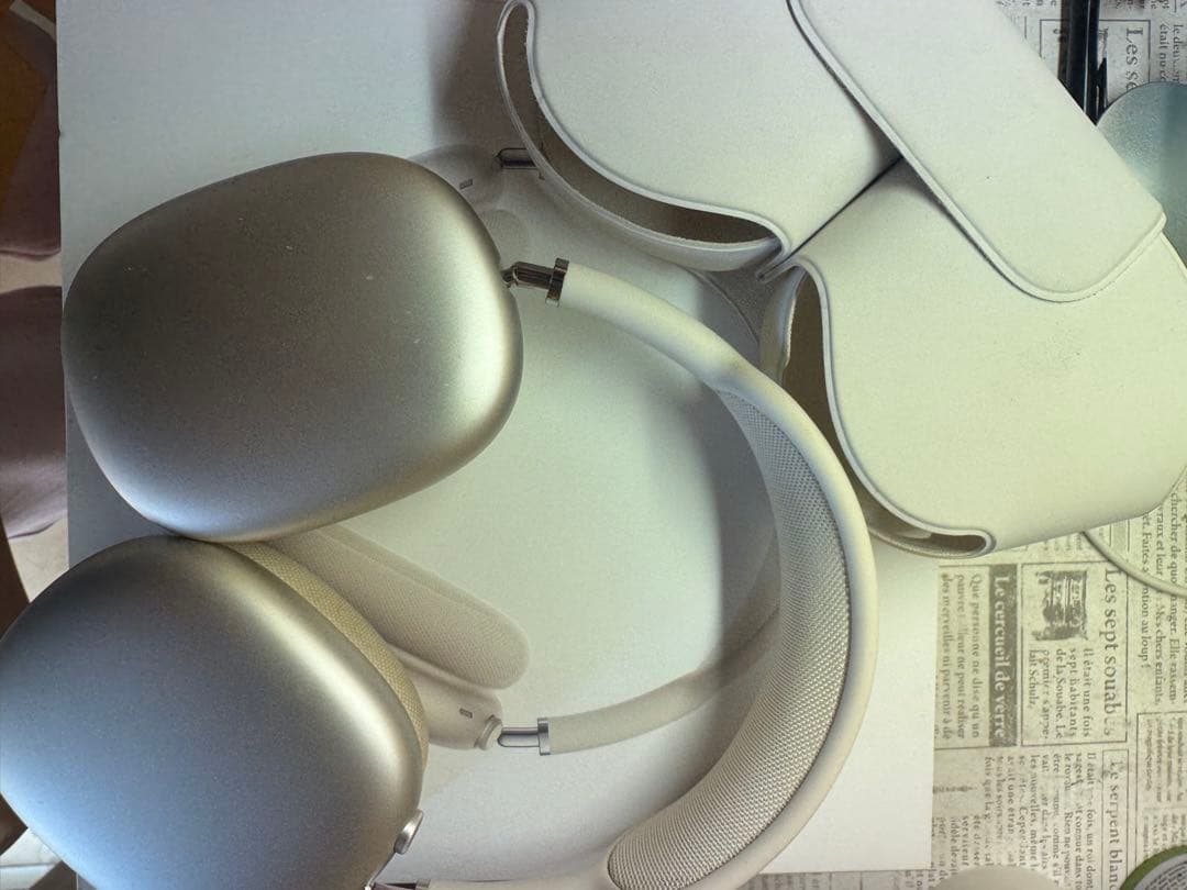 AirPodsMax第一世代シルバー ワイヤレスヘッドフォン ケース・箱付き