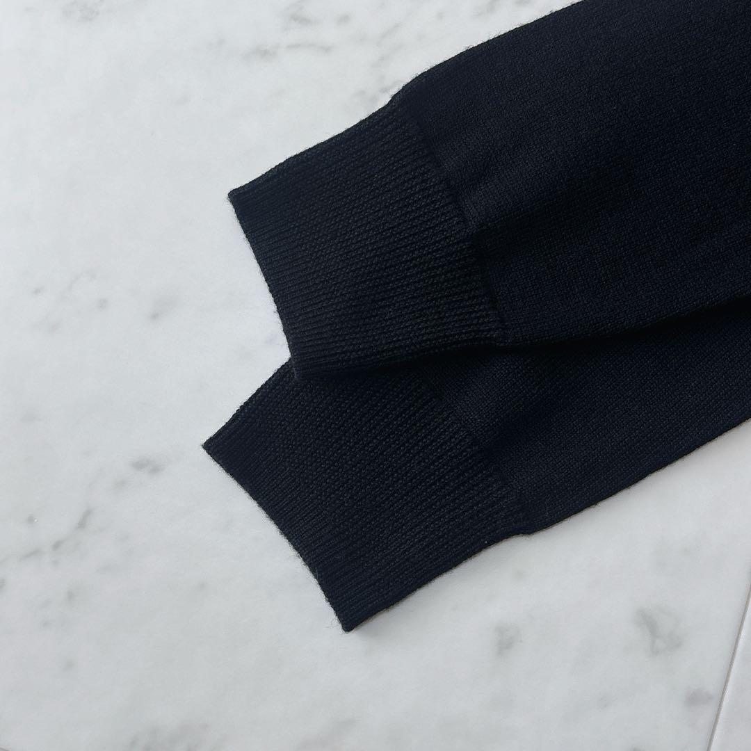 美品 ビアズリー 23AW ニットチュールマルワンピース ドッキング ふわり