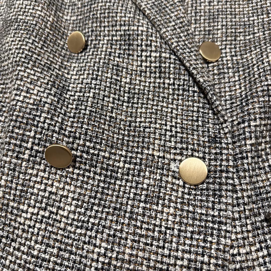 新品未使用 ミラオーウェン ツイードテーラードジャケット 0サイズ