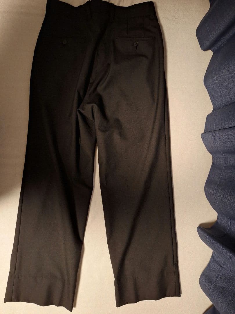 Cornier ウールワイドスラックス ブラック